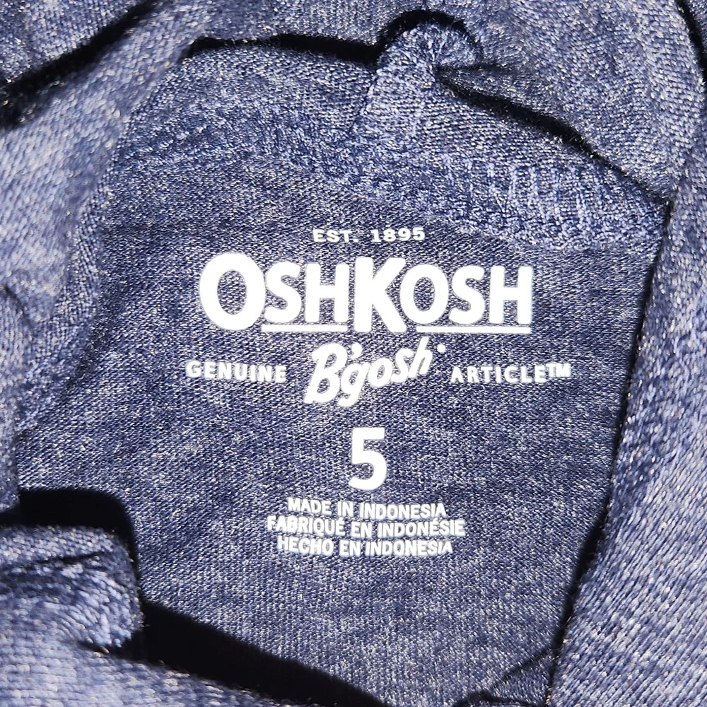 NWT OshKosh B'gosh Blue Hoodie with Red Stripes